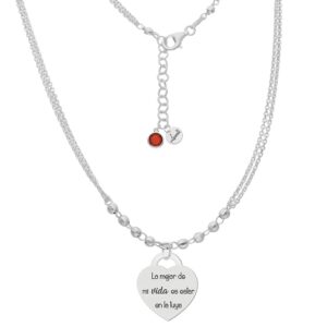 Gargantilla personalizada plata lo mejor de mi vida