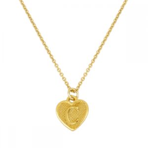 25 joyas personalizadas para regalar el Día de la Madre Gargantilla plata 925 corazón con incial bañada oro