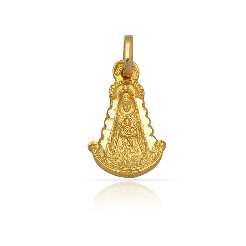 Medalla oro 18kl Virgen del Rocio 11x18mm Medalla oro 18kl Virgen del Rocio 11x18mm