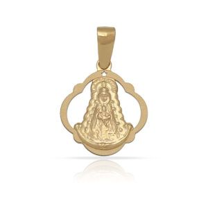 Medalla oro 18kl Virgen del Rocio 15x17mm