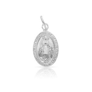 Medalla plata Virgen Milagrosa 10x14mm