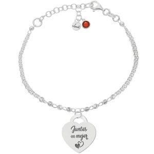 Pulsera Mi historia plata 925 - Juntos mejor