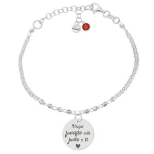 Pulsera Mi historia plata - Mi lugar favorito