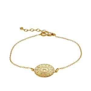 Pulsera zodiacos plata 925 bañada oro Pulsera zodiacos plata 925 bañada oro