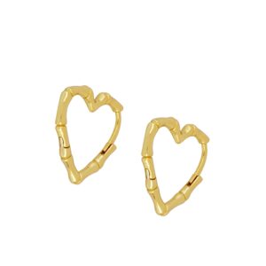 Aro corazon tronquitos plata 925 – Heart bañada oro Aro corazon tronquitos plata 925 - Heart bañada oro