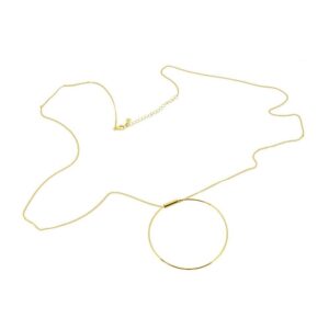 Collar largo plata 925 con aro – Slim Collar largo plata 925 con aro - Slim