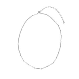 Collar plata cadena de barras 12mm - Brillara rodiada