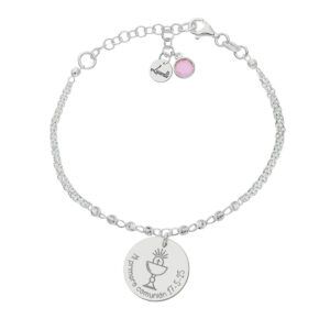 Pulsera personalizada Mi comunion plata 925