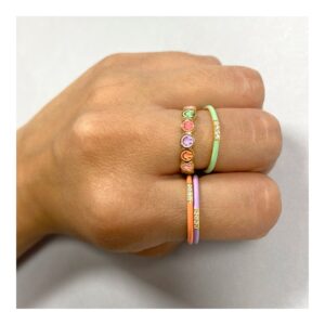 Anillo Smiles colores plata 925 foto Anillo Smiles colores plata 925 foto