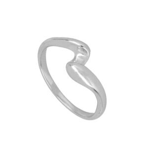 Anillo plata doble ribeteado - Tessara rodiada