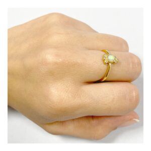 Anillo plata piedra opalo y circonitas – Fusion foto Anillo plata piedra opalo y circonitas - Fusion foto