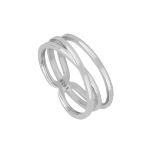 Anillo triple aro plata 925 - Solaria rodiada