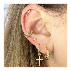 Ear cuff Oreo plata 12x4x0,8mm foto Ear cuff Oreo plata 12x4x0,8mm foto