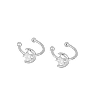 Ear cuff luna y estrella plata 925 – Bresh rodiada Ear cuff luna y estrella plata 925 - Bresh rodiada