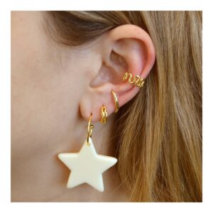 Ear cuff pendiente plata ondas – Elaris foto Ear cuff pendiente plata ondas - Elaris foto
