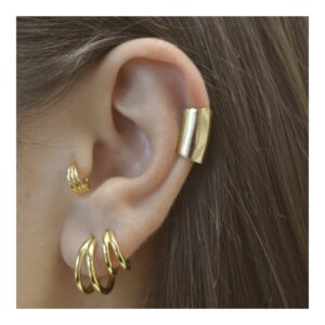 Ear cuff plata Mango - 13mm foto 2