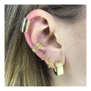 Ear cuff plata Mango - 13mm foto
