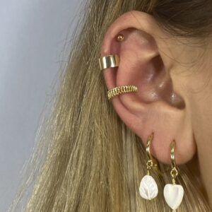 Ear cuff plata aro barras 13mm – Xandora foto Ear cuff plata aro barras 13mm - Xandora foto