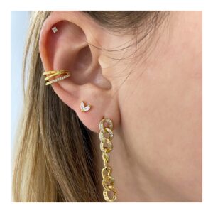 Ear cuff plata triple aro 1 fila circonitas – Lieriel foto Ear cuff plata triple aro 1 fila circonitas - Lieriel foto