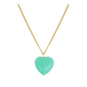 Gargantilla plata con piedra agatha verde agua 14mm bañada oro Gargantilla plata con piedra agatha verde agua 14mm bañada oro
