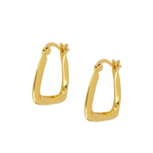 Pendientes Aro plata forma U 17mm bañada oro Pendientes Aro plata forma U 17mm bañada oro
