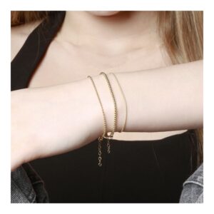 Pulsera plata 925 bolitas Smite foto