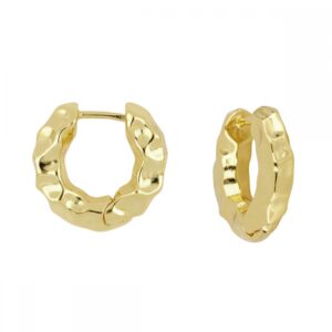Aros plata grueso Martelé 16x4mm