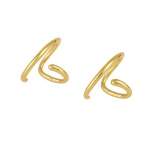 Ear cuff plata aro Sniny 21x11mm bañada oro Ear cuff plata aro Sniny 21x11mm bañada oro