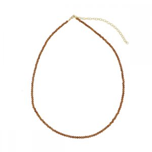 Gargantilla de Hesonita 2mm plata ley