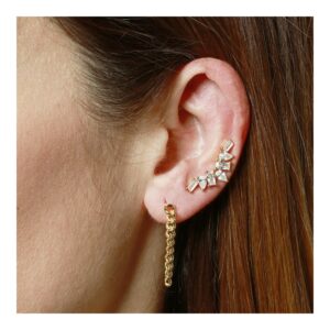 Pendientes trepadores plata 925 circonitas – Hand foto Pendientes trepadores plata 925 circonitas - Hand foto