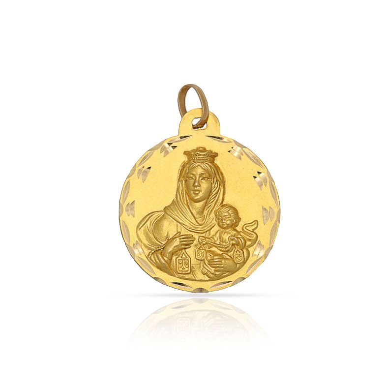 Medallas de la Virgen del Carmen – Fe y Elegancia en una Sola Joya medalla oro 18kl virgen carmen