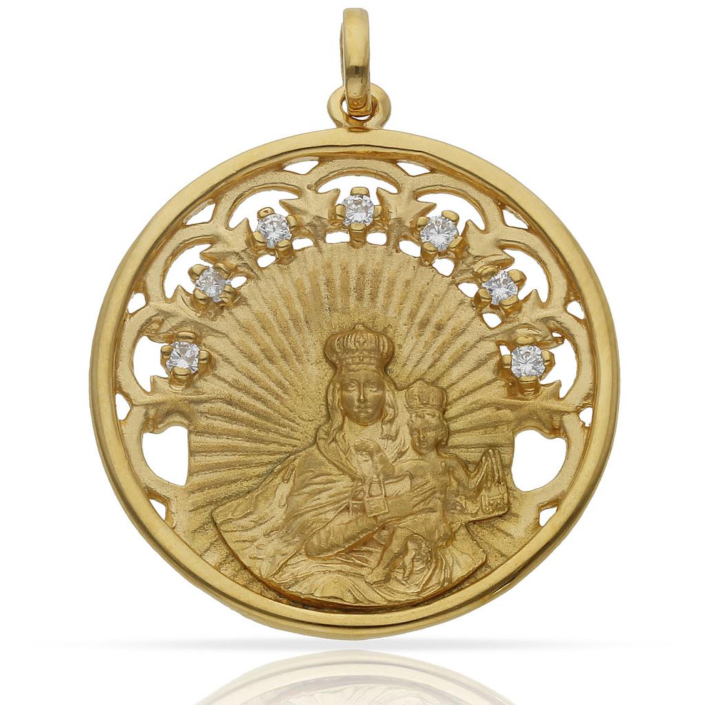 Medallas de la Virgen del Carmen – Fe y Elegancia en una Sola Joya medalla plata chapada oro virgen carmen