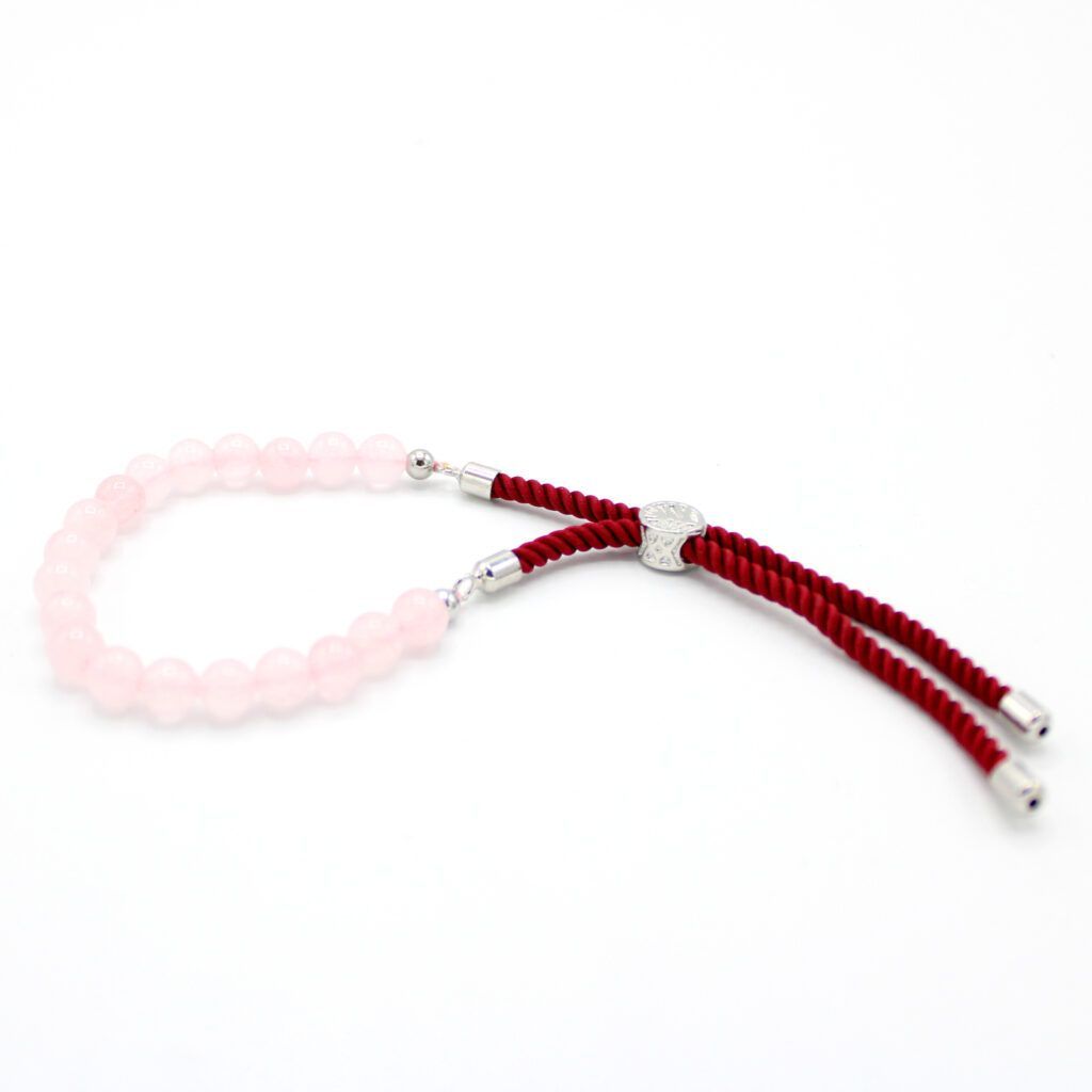 Pulseras de Piedras Naturales: Beneficios, Significados y Tendencias 2026 pulsera de hilo con cuentas de cuarzo rosa