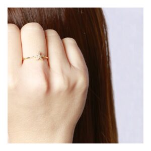 Anillo estrella de mar circonitas 7mm plata – Liora foto Anillo estrella de mar circonitas 7mm plata - Liora foto