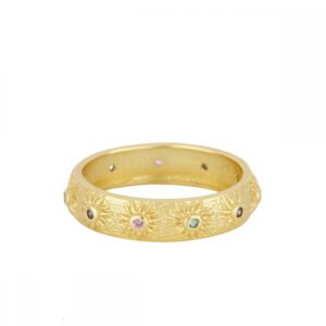 Anillo plata circonitas colores 5mm - Aurea