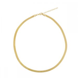 Cadena plata ley Maya con 6 lineas 4mm