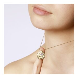 Collar Origins plata colgante luna 16,5mm foto