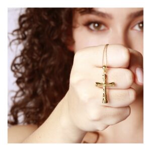 Collar colgante Cruz Martele en plata 925 foto