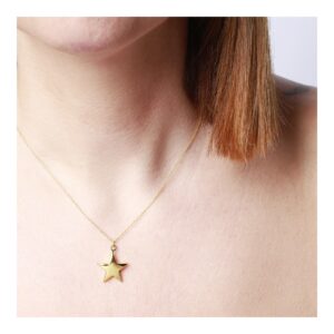 Collar plata charm estrella Biwott 17mm foto