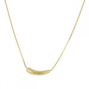 Collar plata motivo tubo Firefly 4x20mm