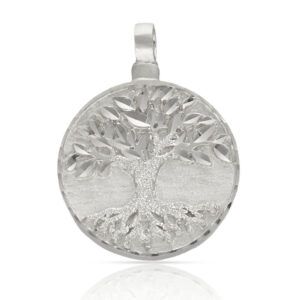 Guardacenizas arbol de la vida en plata 24mm