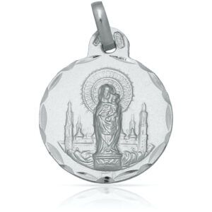 Medalla plata virgen del Pilar 19mm