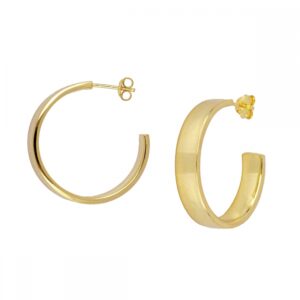 Pendientes aro plata Lowe 30mm