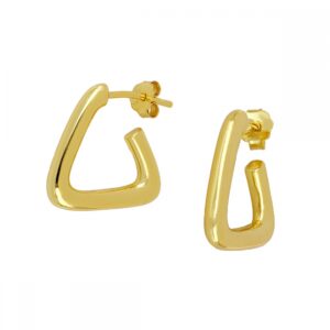 Pendientes forma triangulo 17mm plata - Lucci