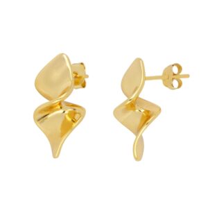 Pendientes retorciodo plata Disney 20x9mm