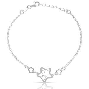 Pulsera estrellitas plata 925 - Aristocrazy