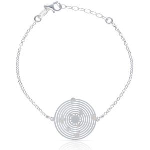 Pulsera plata charm las Costelaciones 20mm