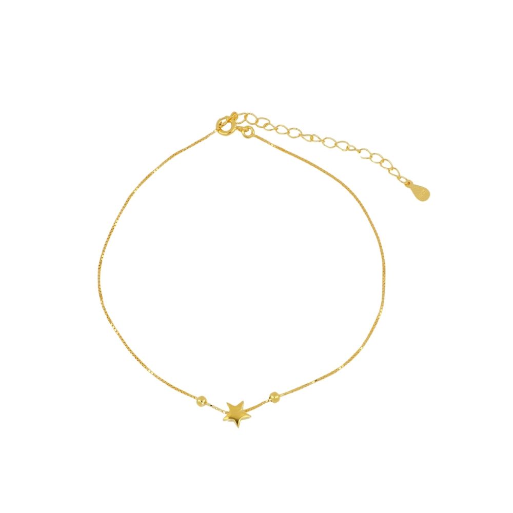 Tobillera plata mini charm estrella - Zara Tobillera plata mini charm estrella - Zara