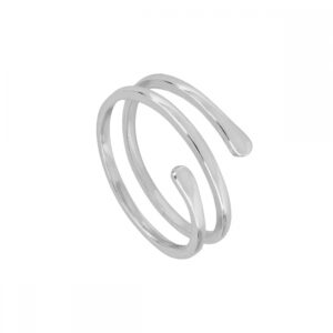 Anillo abierto plata 3 lineas – Glow rodaida Anillo abierto plata 3 lineas - Glow rodaida