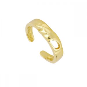 Anillo dedo meñique abierto plata Ola 4,3mm